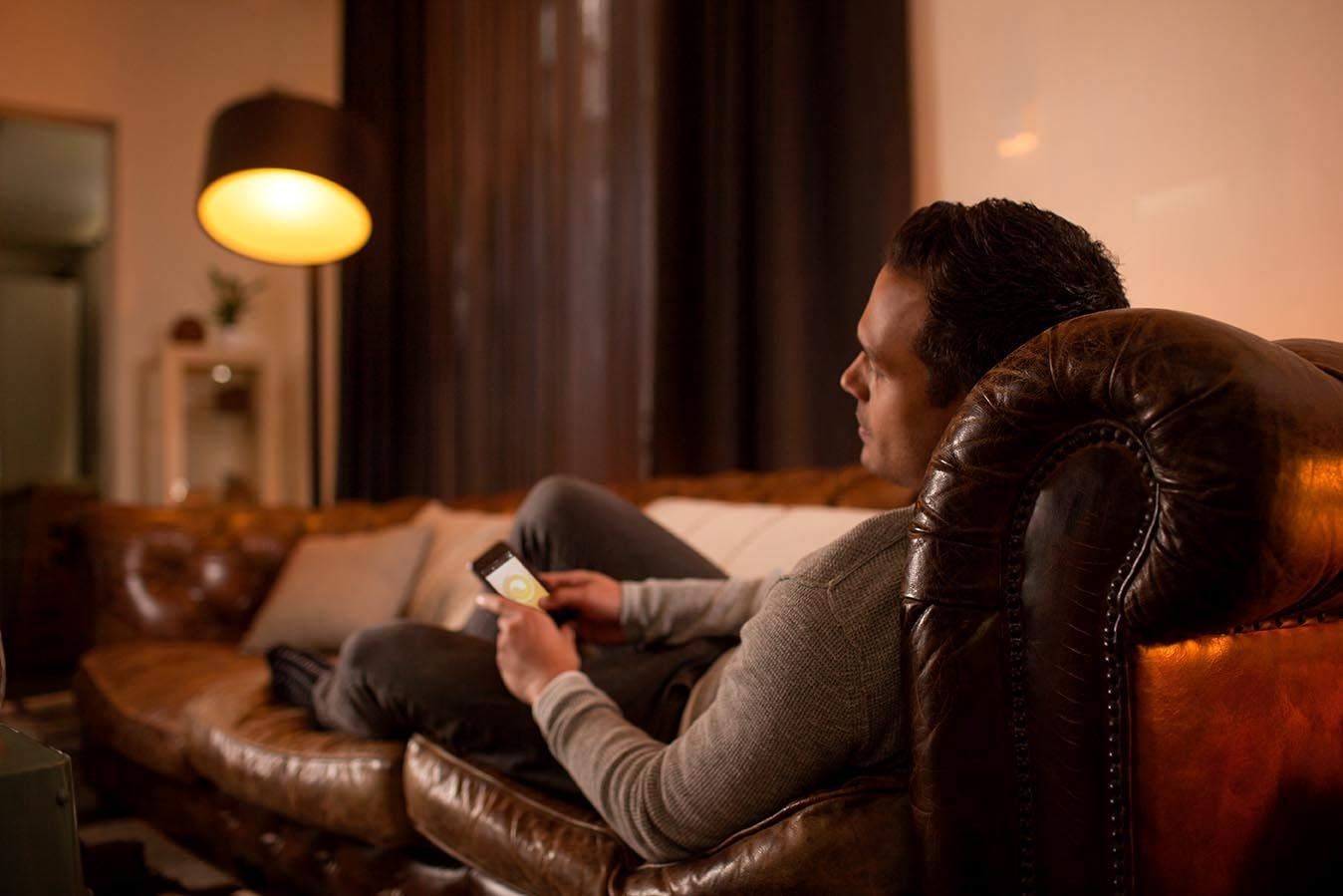 Bombilla inteligente LED - Philips Hue White ambiance de casquillo GU10. Luz blanca, Domótica