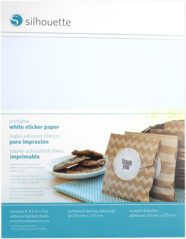 SILHOUETTE Sticker paper - Stickerpapier (Weiss)