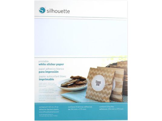 SILHOUETTE Sticker paper - Stickerpapier (Weiss)