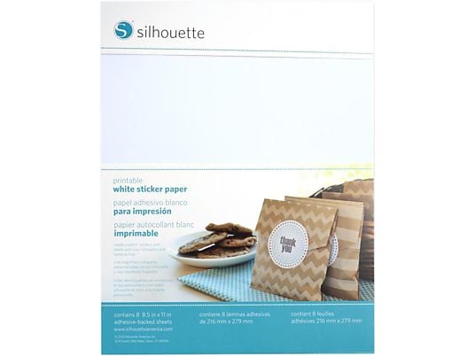 SILHOUETTE Sticker paper - Papier autocollant (Blanc)