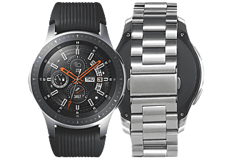 Smartwatch SAMSUNG Galaxy Watch 46mm Premium Edition, inkl. Edelstahl  Armband in silber Smartwatch Edelstahl Silikon, 175 mm, Silber | MediaMarkt