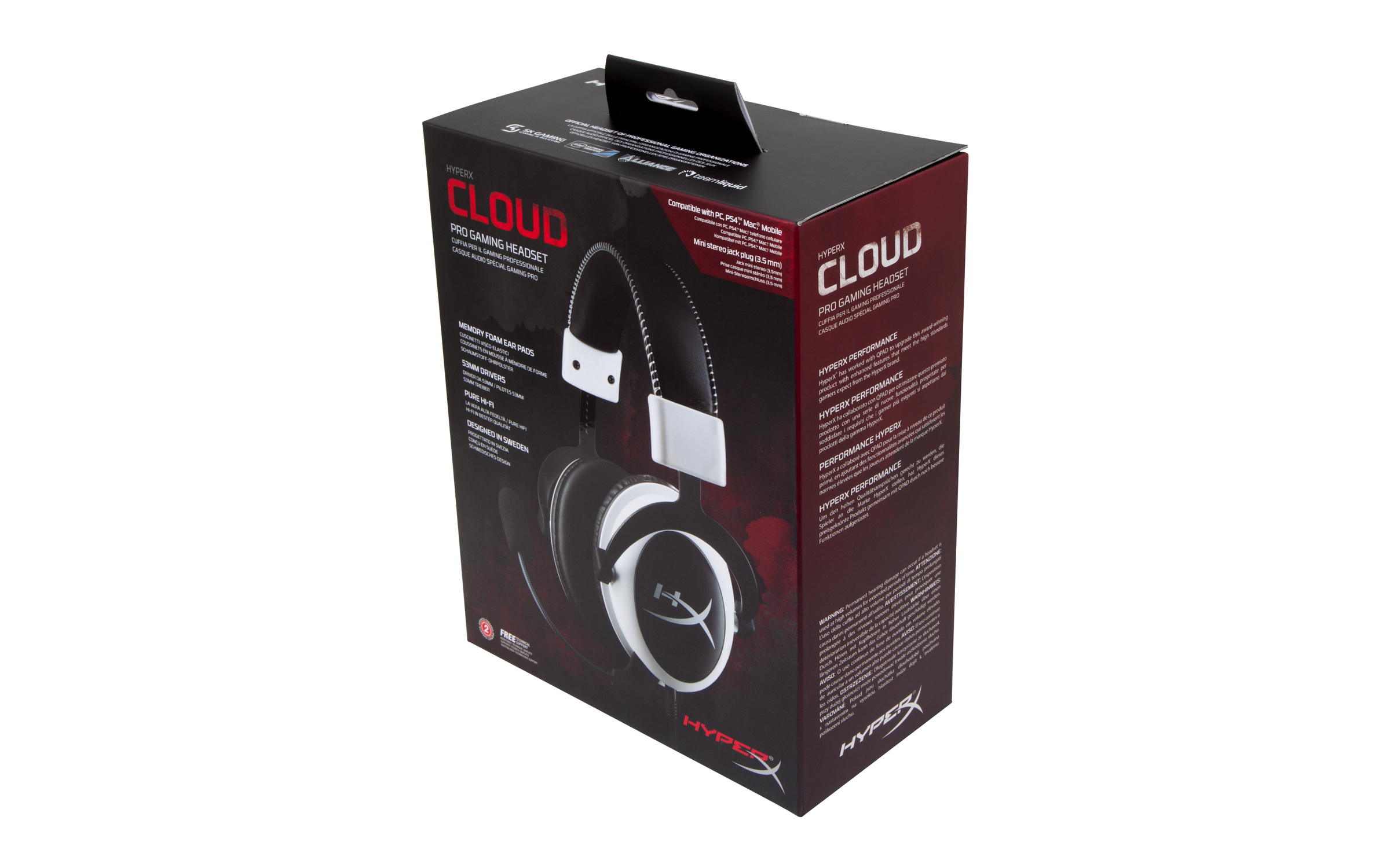 KINGSTON KHX-H3CLW HyperX Cloud Gaming Kulaküstü Kulaklık Beyaz