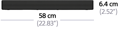 SONY HT-SF200, Subwoofer integriert, Soundbar, Schwarz