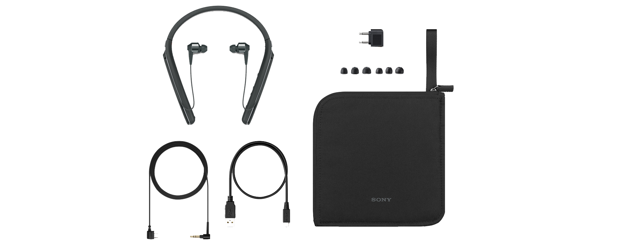SONY WI-1000X, Neckband Kopfhörer Bluetooth Schwarz