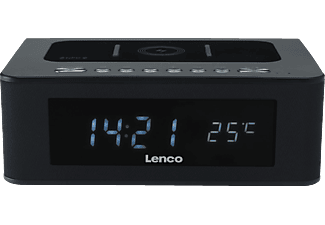 LENCO CR-580 - Radio-réveil (FM, Noir)