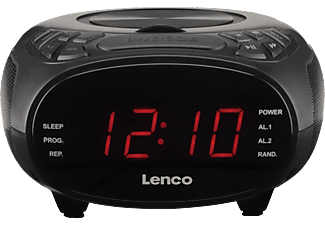 LENCO CR-740 - Radio-réveil (FM, Noir)