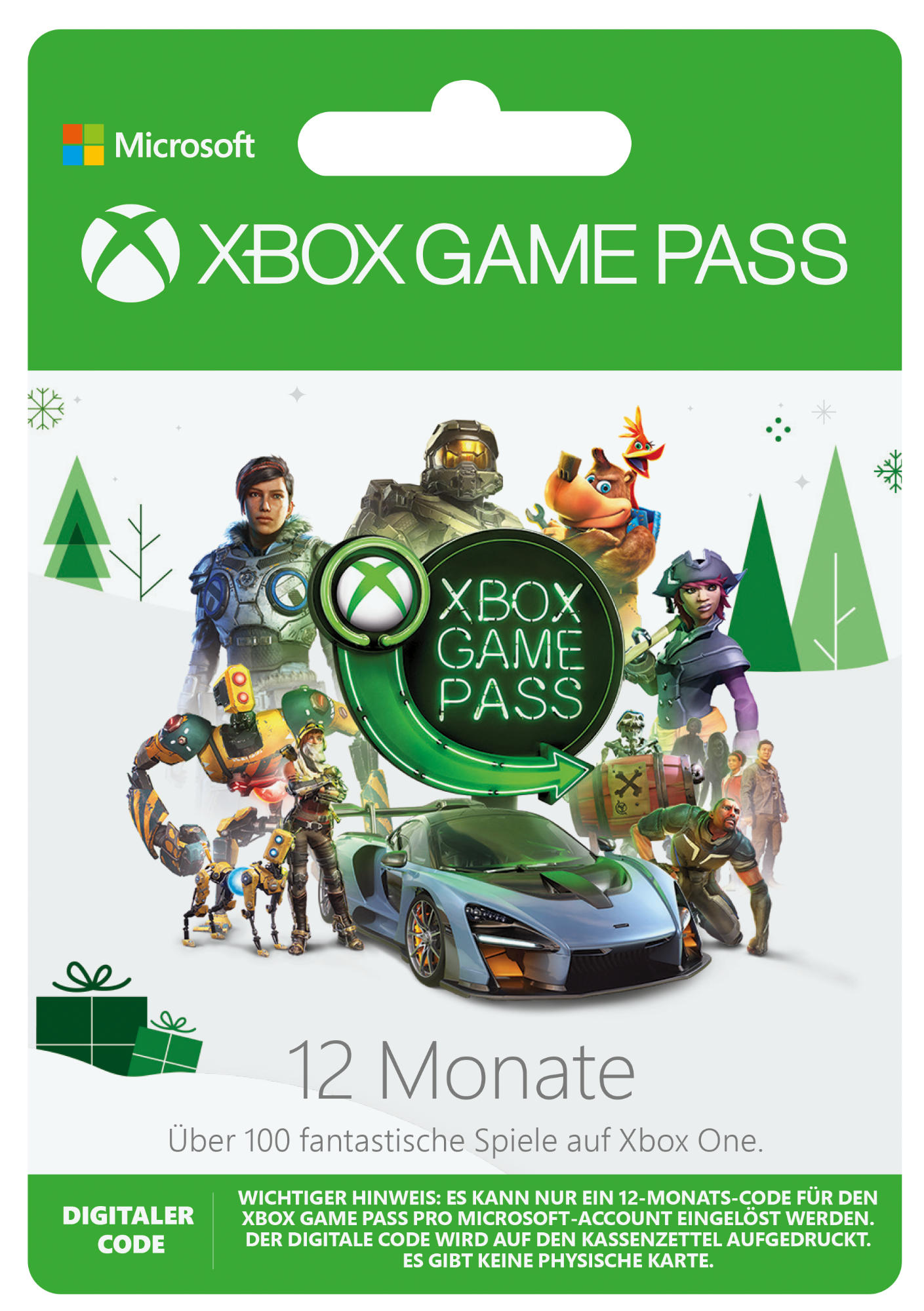 Xbox Game Pass - 12 Monate Mitgliedschaft - Xbox One [ESD card]