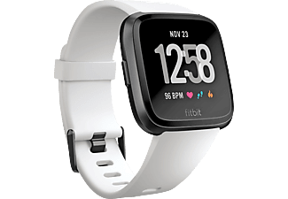 FITBIT Versa - Smartwatch (S/L, Bianco)