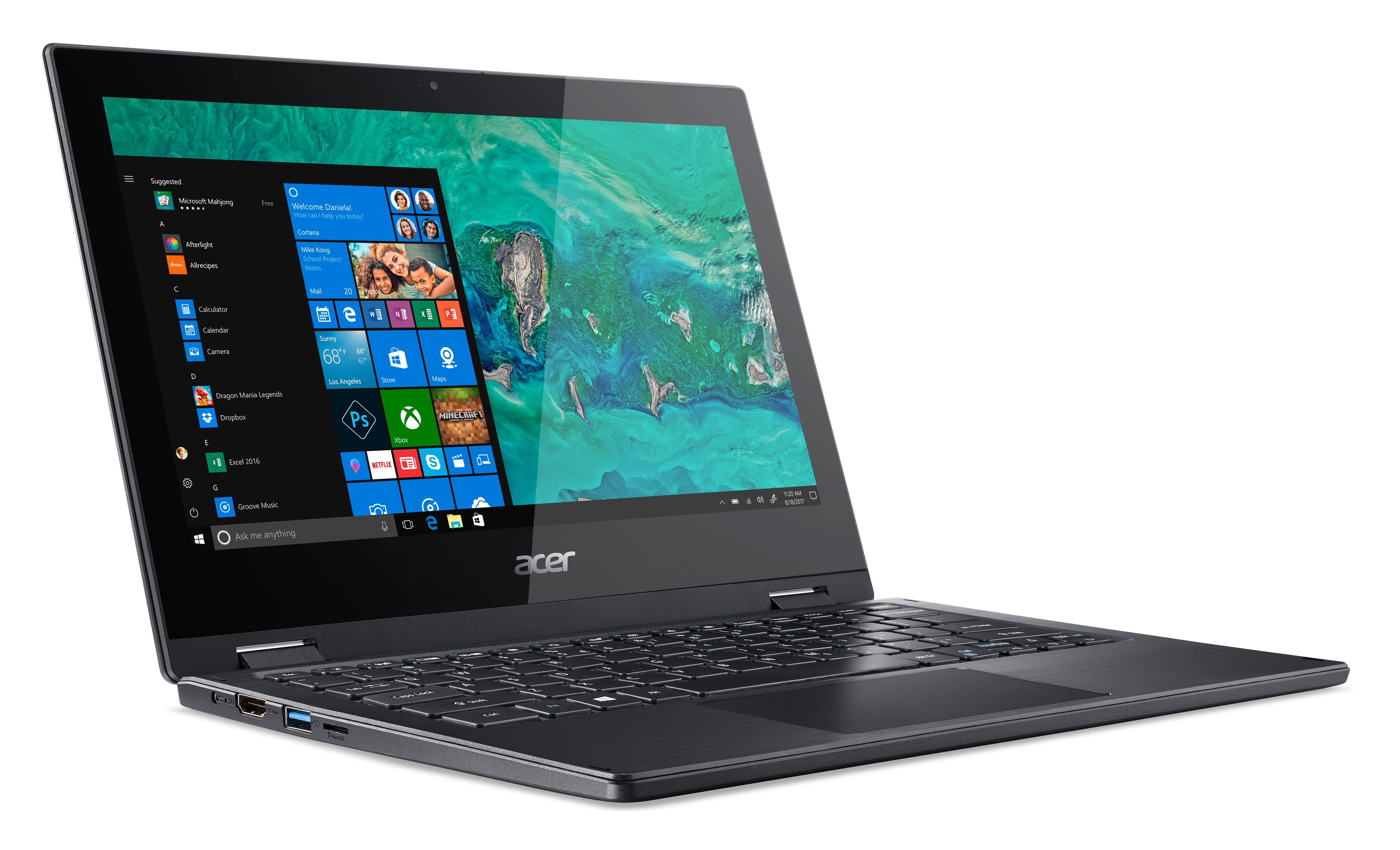 ACER Spin 1 (SP111-33-C4CF) - 11,6 Zoll - Intel® Celeron® N4000 - 4 GB - 64 GB - Intel® UHD 600 - Windows 10 Home S-Modus (64 Bit)