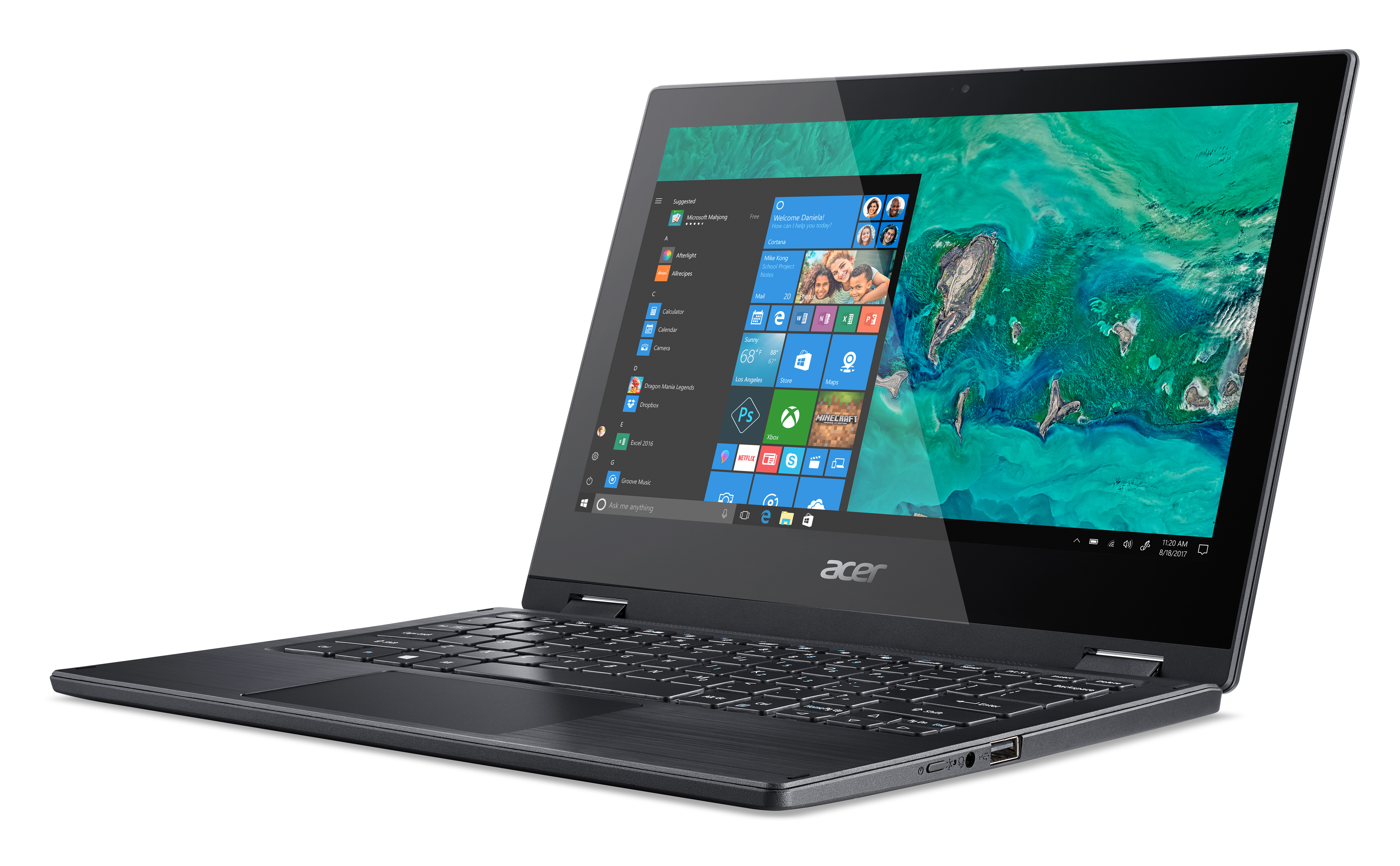 ACER Spin 1 (SP111-33-C4CF) - 11,6 Zoll - Intel® Celeron® N4000 - 4 GB - 64 GB - Intel® UHD 600 - Windows 10 Home S-Modus (64 Bit)