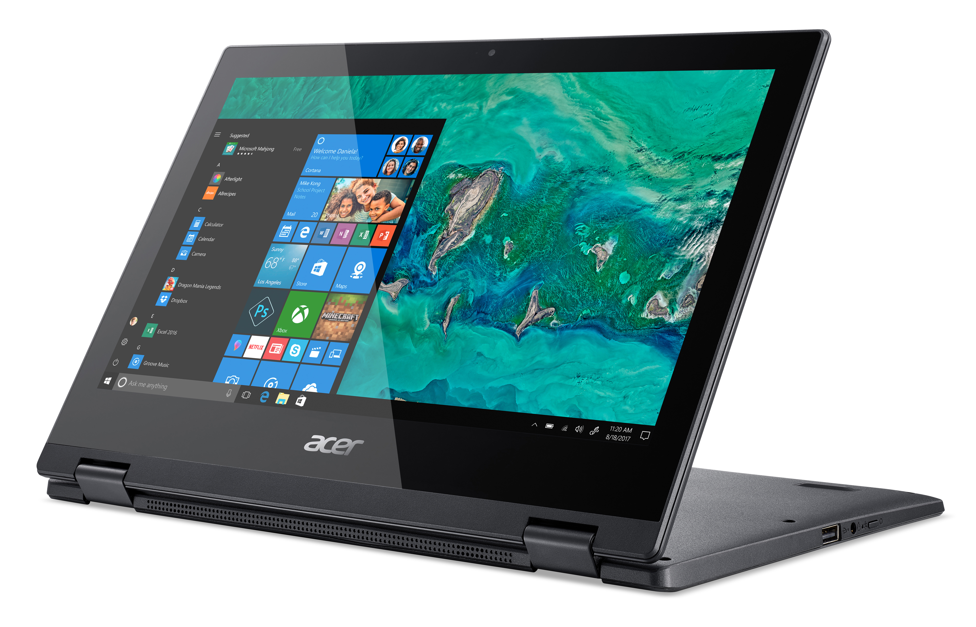ACER Spin 1 (SP111-33-C4CF) - 11,6 Zoll - Intel® Celeron® N4000 - 4 GB - 64 GB - Intel® UHD 600 - Windows 10 Home S-Modus (64 Bit)