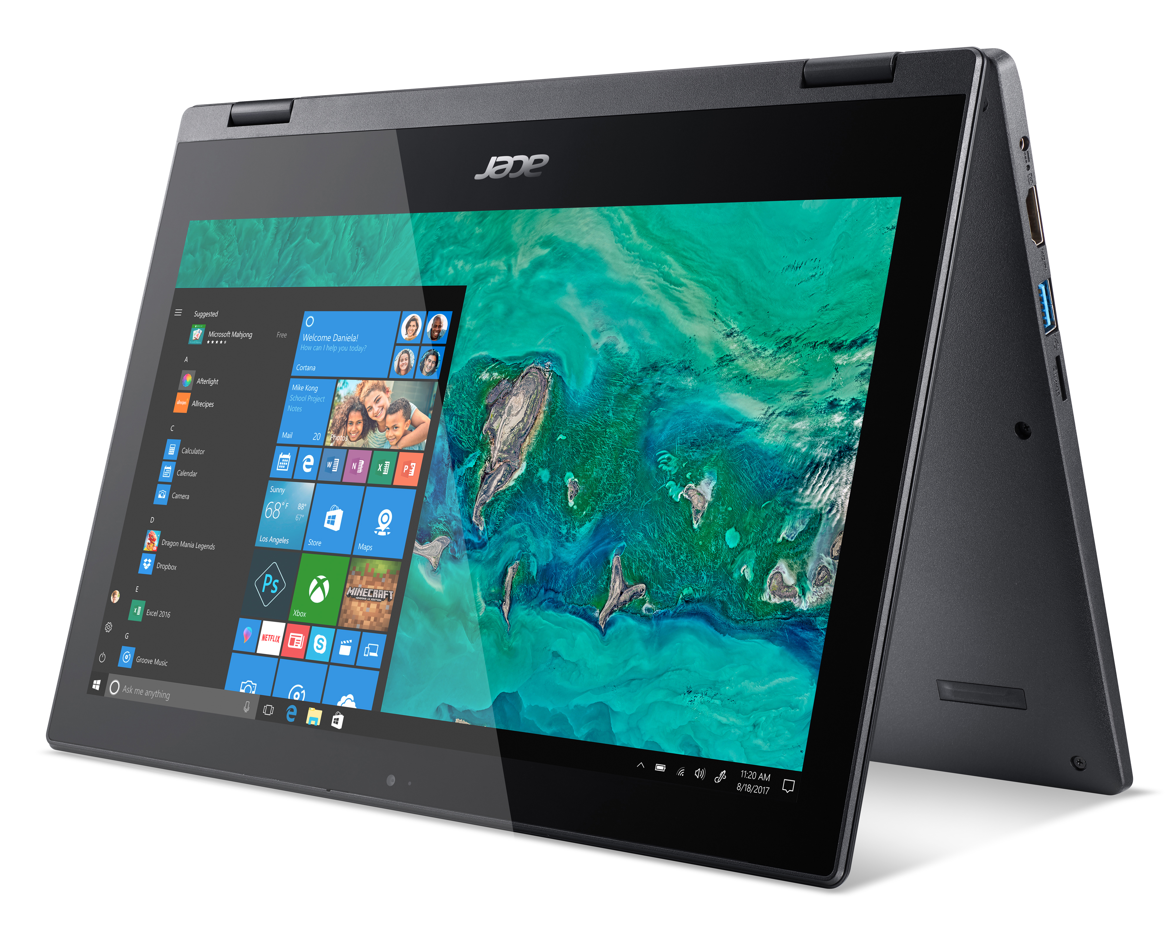 ACER Spin 1 (SP111-33-C4CF) - 11,6 Zoll - Intel® Celeron® N4000 - 4 GB - 64 GB - Intel® UHD 600 - Windows 10 Home S-Modus (64 Bit)