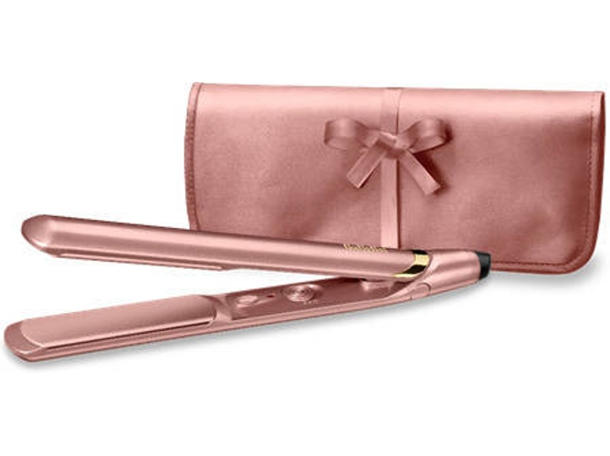 Plancha de pelo - Babyliss 2598PE, Cerámica, Regulador temperatura, Rosa