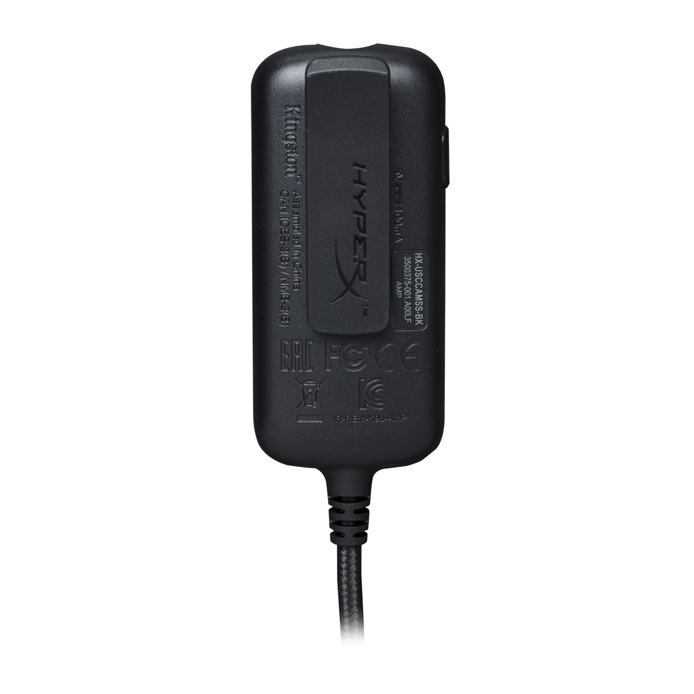 Tarjeta de sonido USB - HyperX Sonido envolvente virtual 7.1 Plug & Play, Caja de control cómoda, Negro