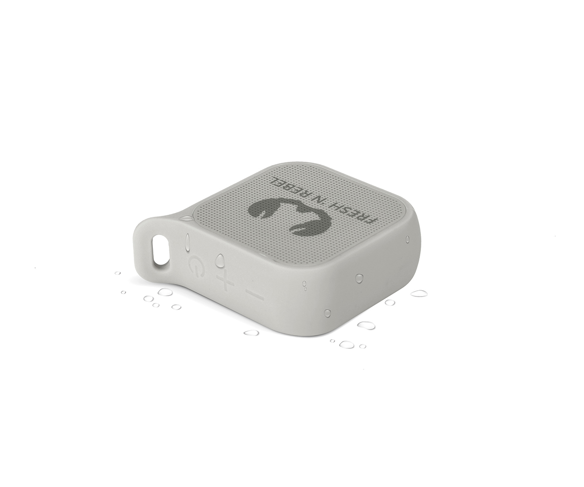 FRESH ‘N REBEL Rockbox Pebble Bluetooth Lautsprecher, Hellgrau