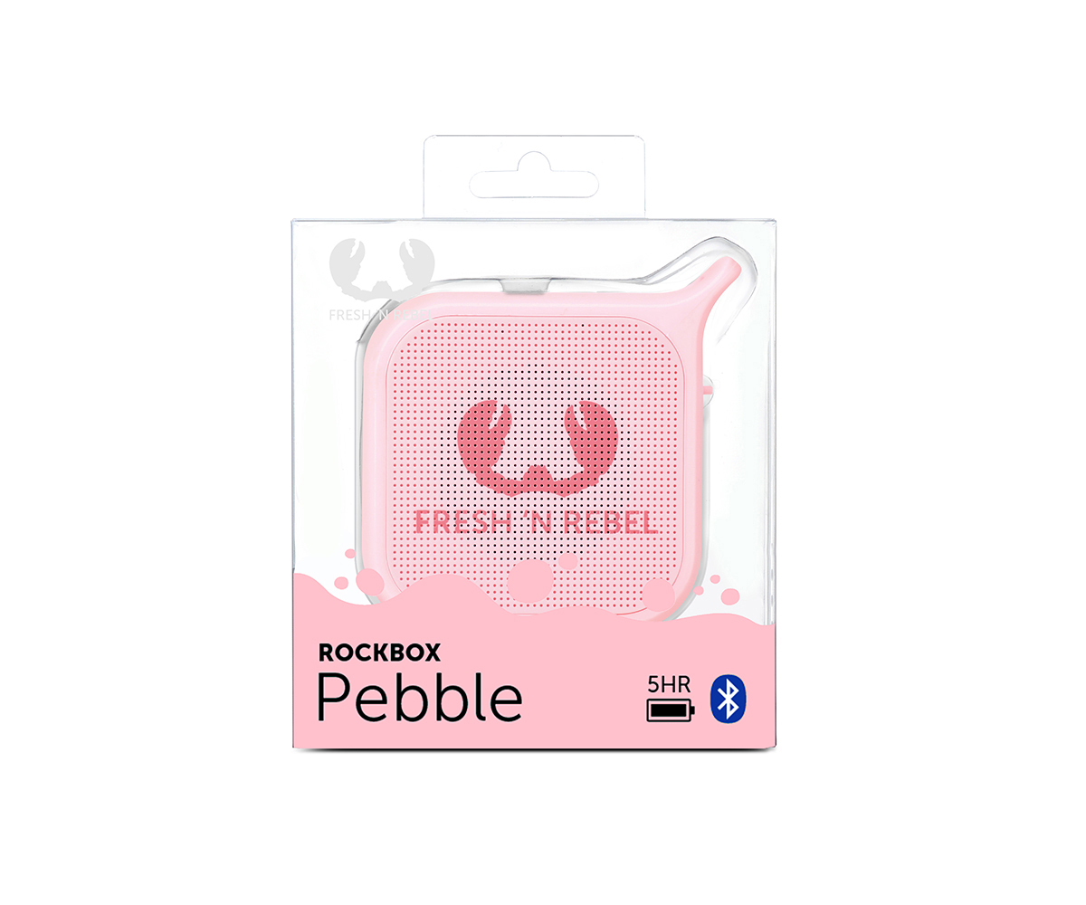 FRESH ‘N REBEL Rockbox Pebble Bluetooth Lautsprecher, Rosa