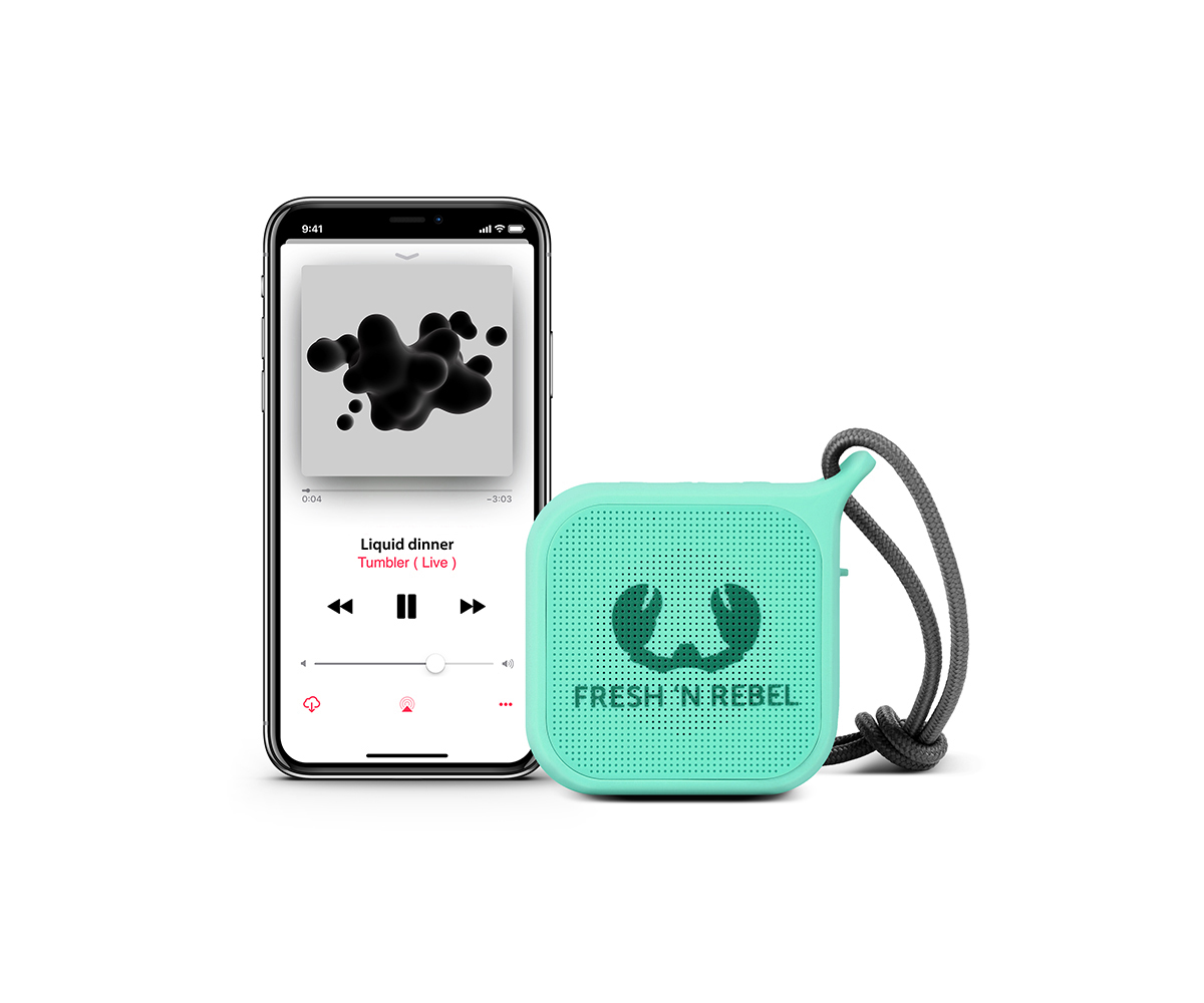FRESH ‘N REBEL Rockbox Pebble Bluetooth Lautsprecher, Türkis