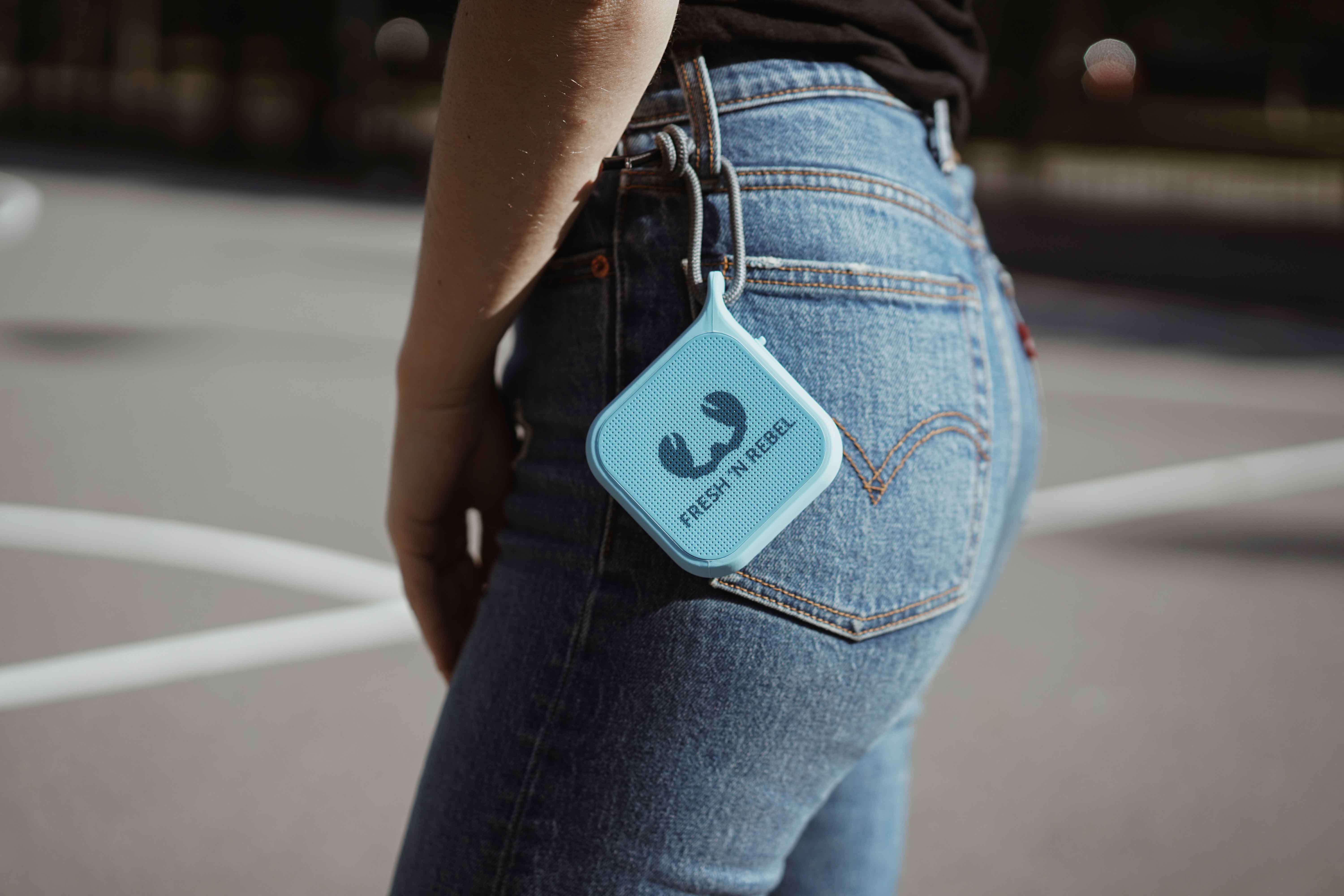 FRESH N REBEL Rockbox Pebble Bluetooth Lautsprecher, Hellblau