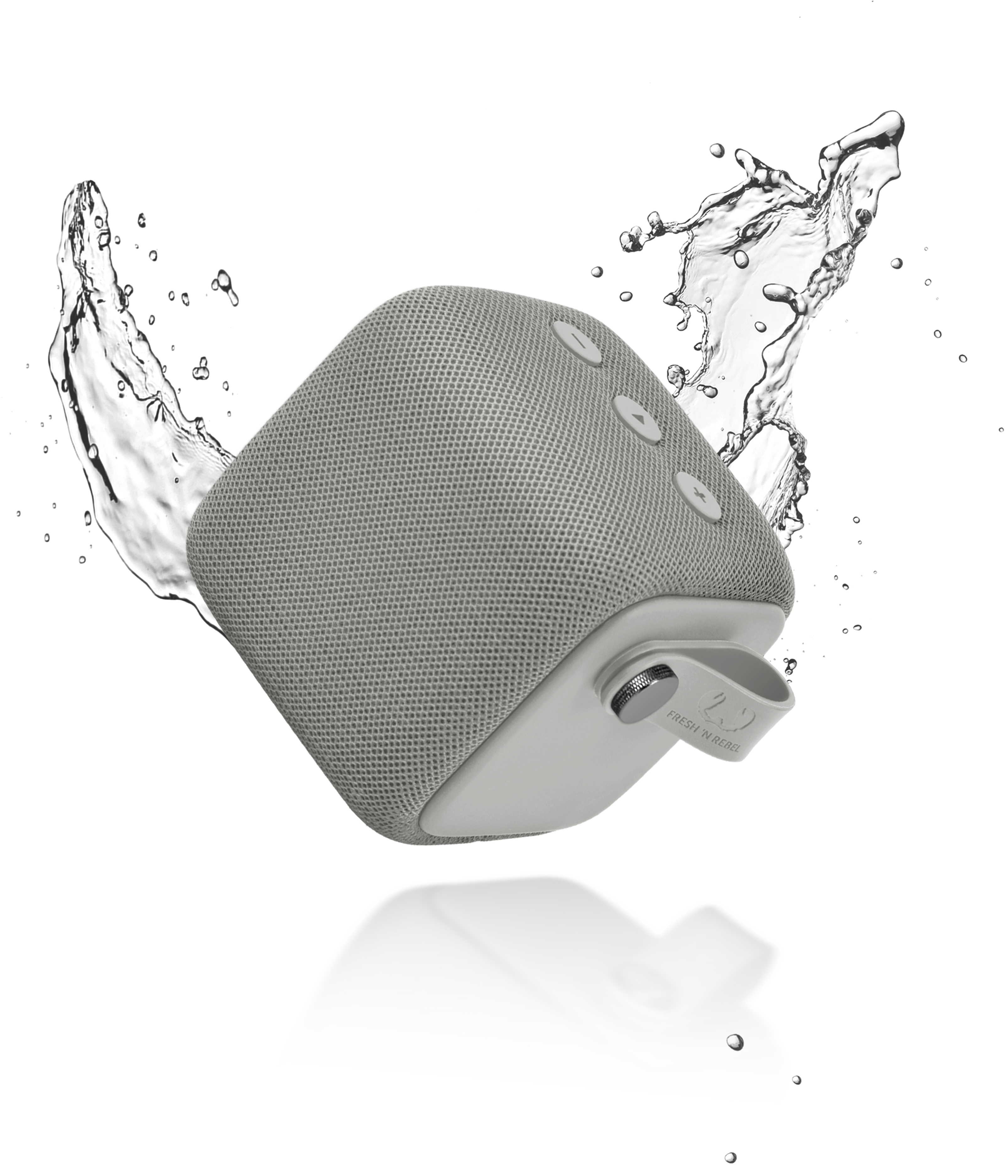FRESH ‘N REBEL Rockbox Bold S Cloud Bluetooth Lautsprecher, Hellgrau, Wasserfest