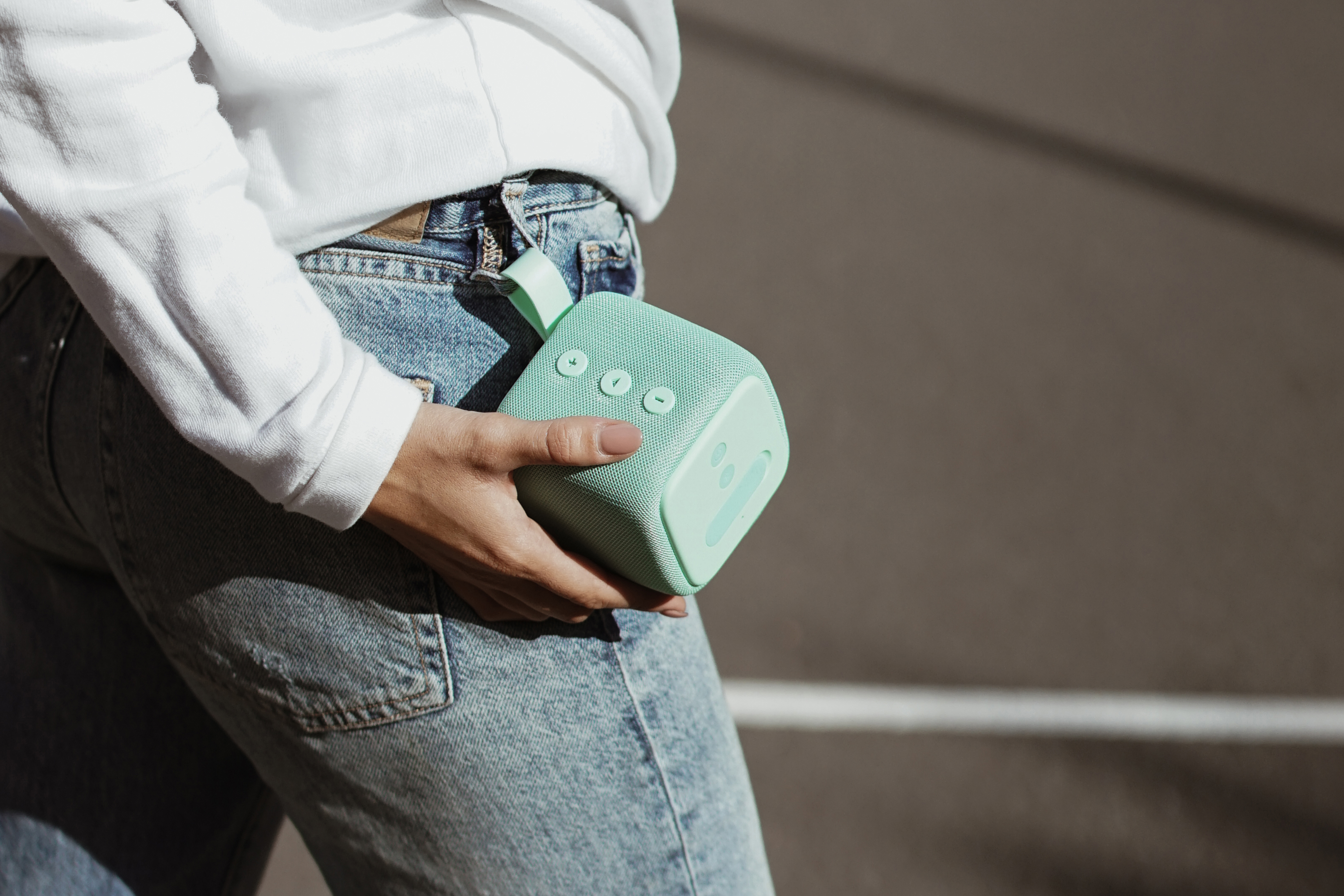 FRESH ‘N REBEL Rockbox Bold S Bluetooth Lautsprecher, Türkis, Wasserfest