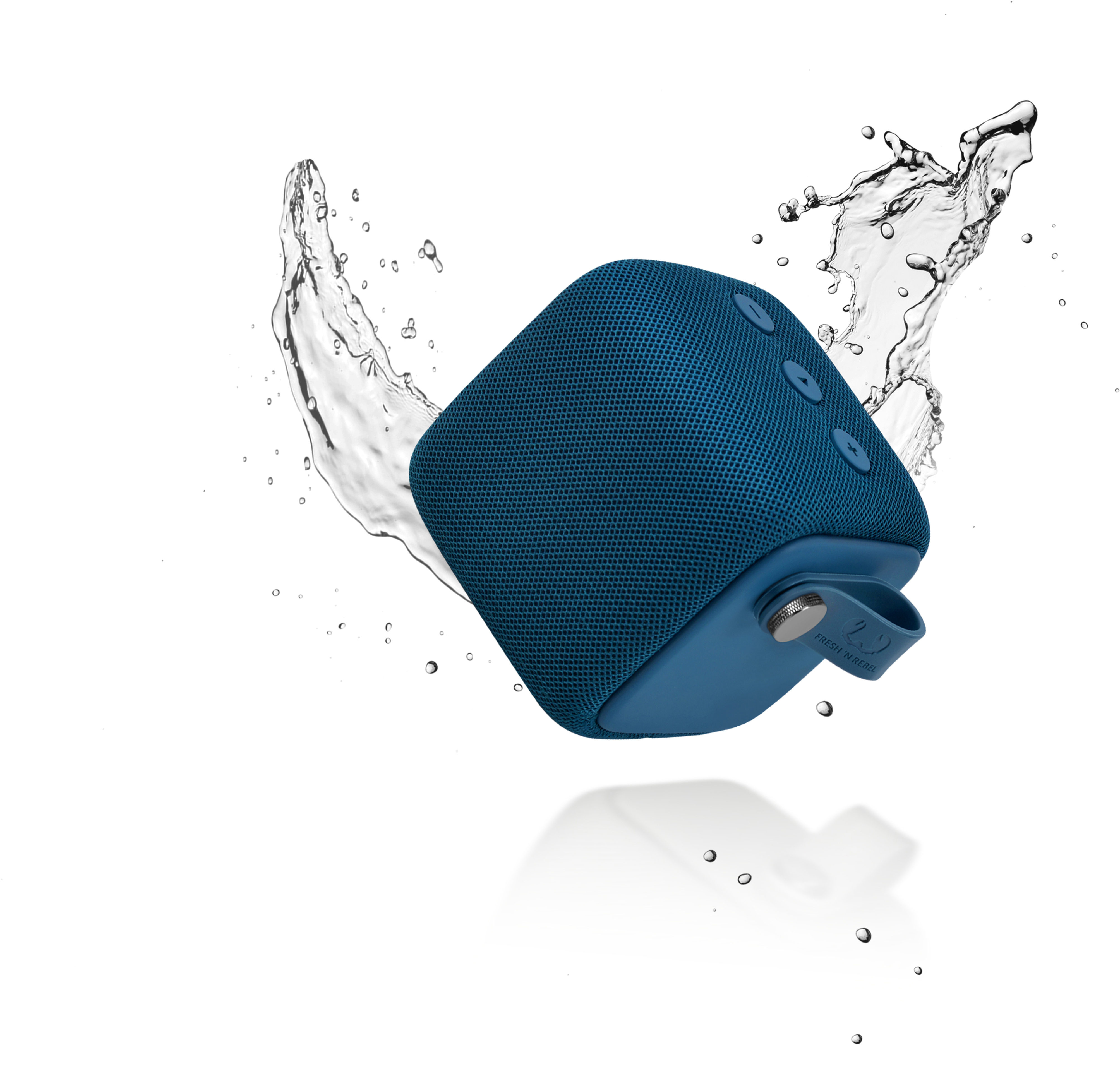 FRESH ‘N REBEL Rockbox Bold Bluetooth Lautsprecher, Dunkelblau, Wasserfest
