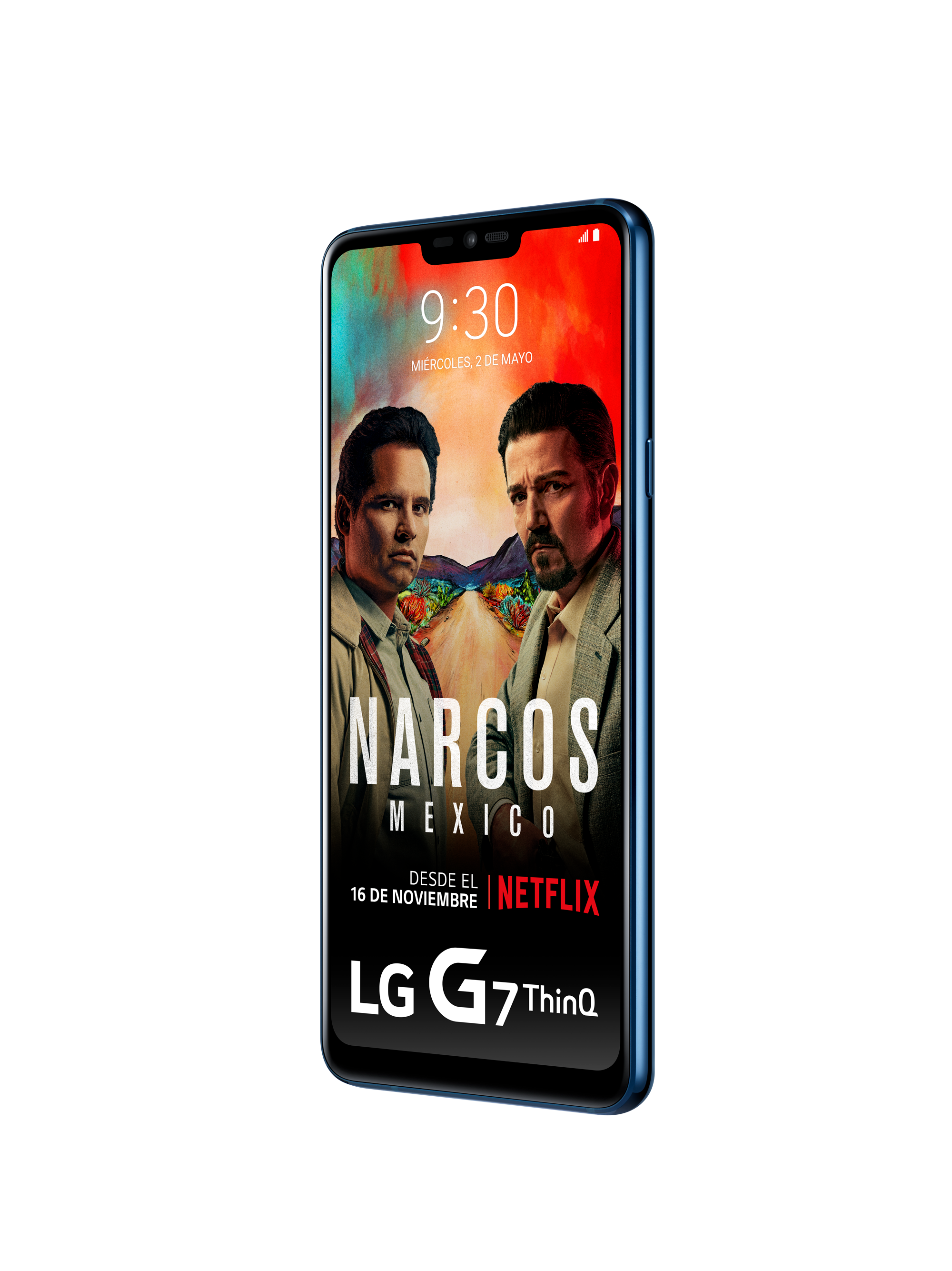 Móvil - LG G7 ThinQ, 6.1", Pantalla súper brillante LCD QHD+, Qualcomm Snapdragon 845 Octa-Core, 4 GB, 64 GB, 16 MP, 8 MP, Azul
