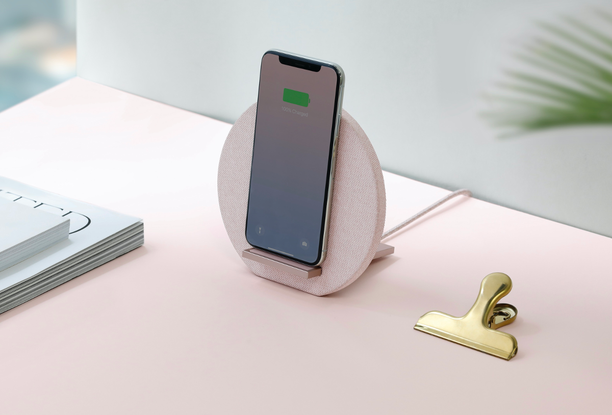 NATIVE UNION Dock - Chargeur sans fil (Rose)