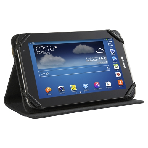 Foliostand Galaxy Tab 4 7" Case - Negro/Gris