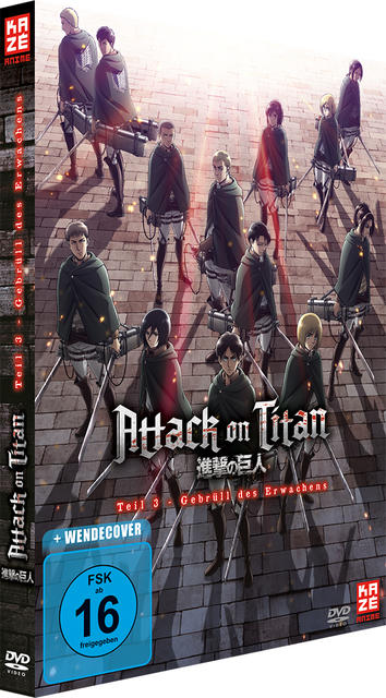 Titan - Erwachens DVD on 3: Gebrüll Attack des Movie Anime Teil