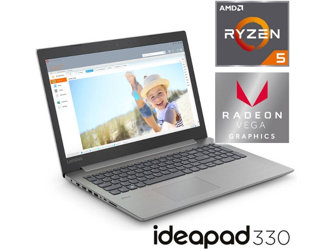 Portátil - Lenovo Ideapad 330-15ARR, 15.6", AMD Ryzen 3-2200U, 4GB RAM, 128GB SSD, W10