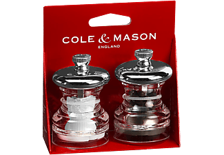 COLE & MASON Everyday P03 - Pfeffer- und Salzmühle Set (Silber/Transparent)