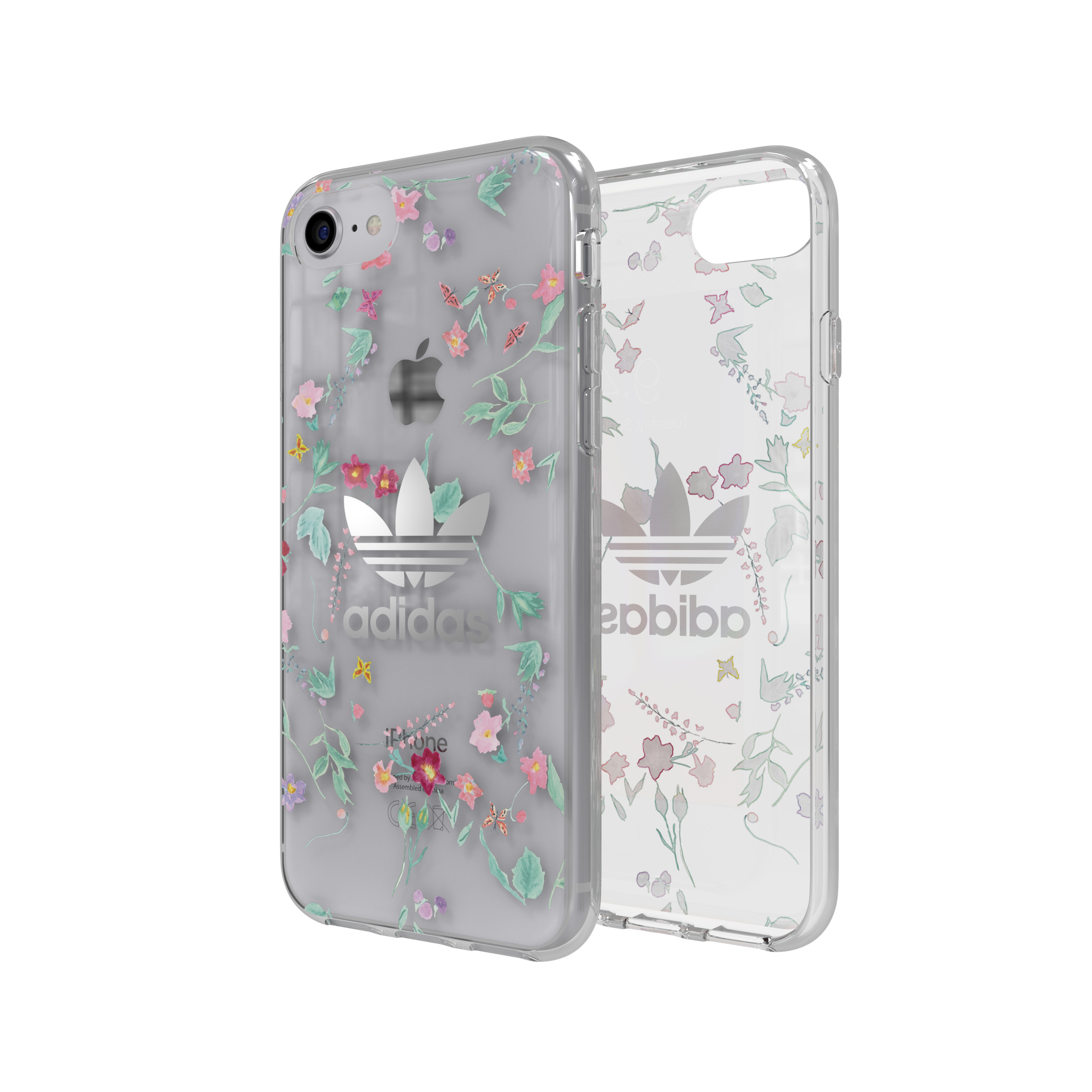ADIDAS ORIGINALS Clear Case, Backcover, Apple, iPhone SE (2020), iPhone 6, iPhone 7, iPhone 8, Mehrfarbig