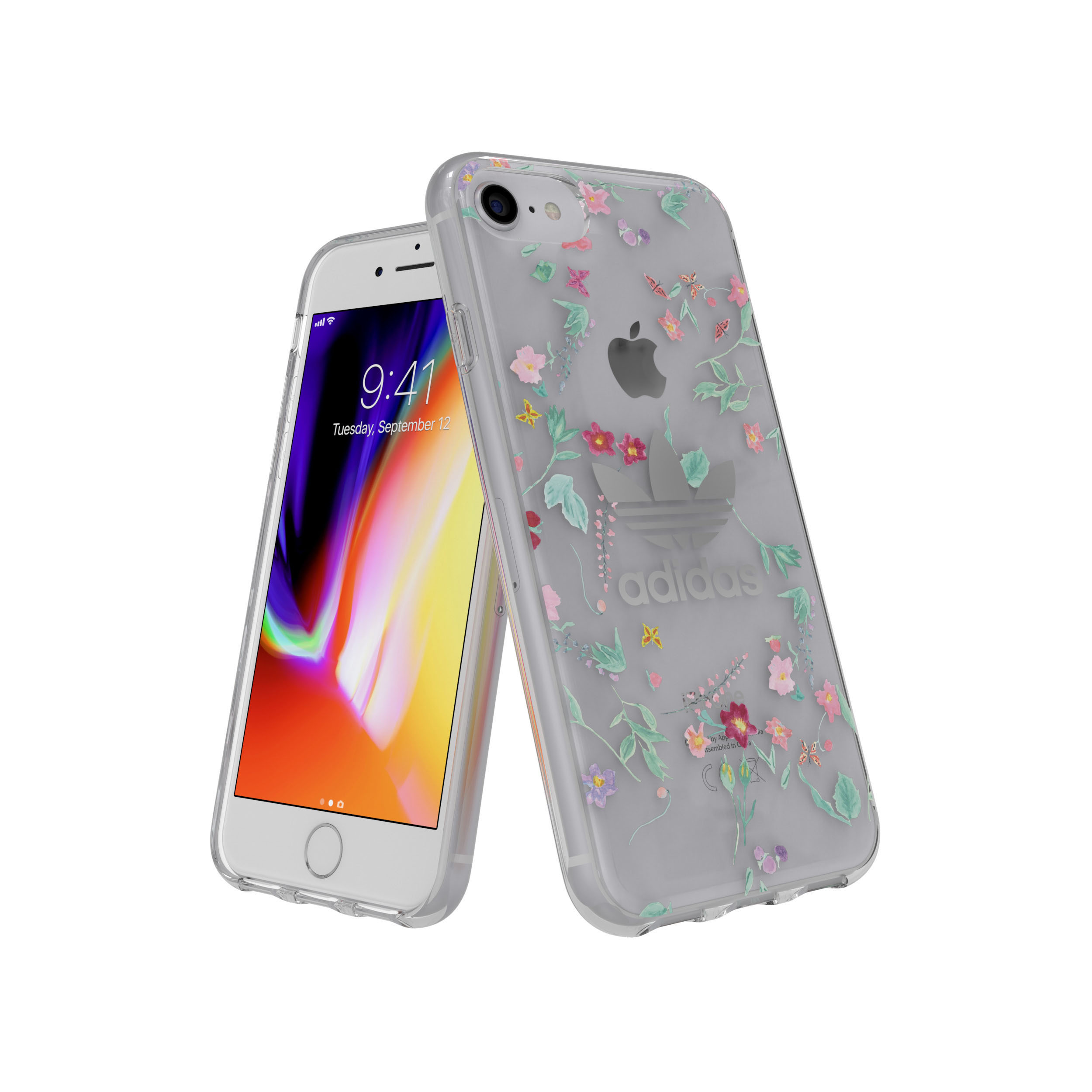 ADIDAS ORIGINALS Clear Case, Backcover, Apple, iPhone SE (2020), iPhone 6, iPhone 7, iPhone 8, Mehrfarbig
