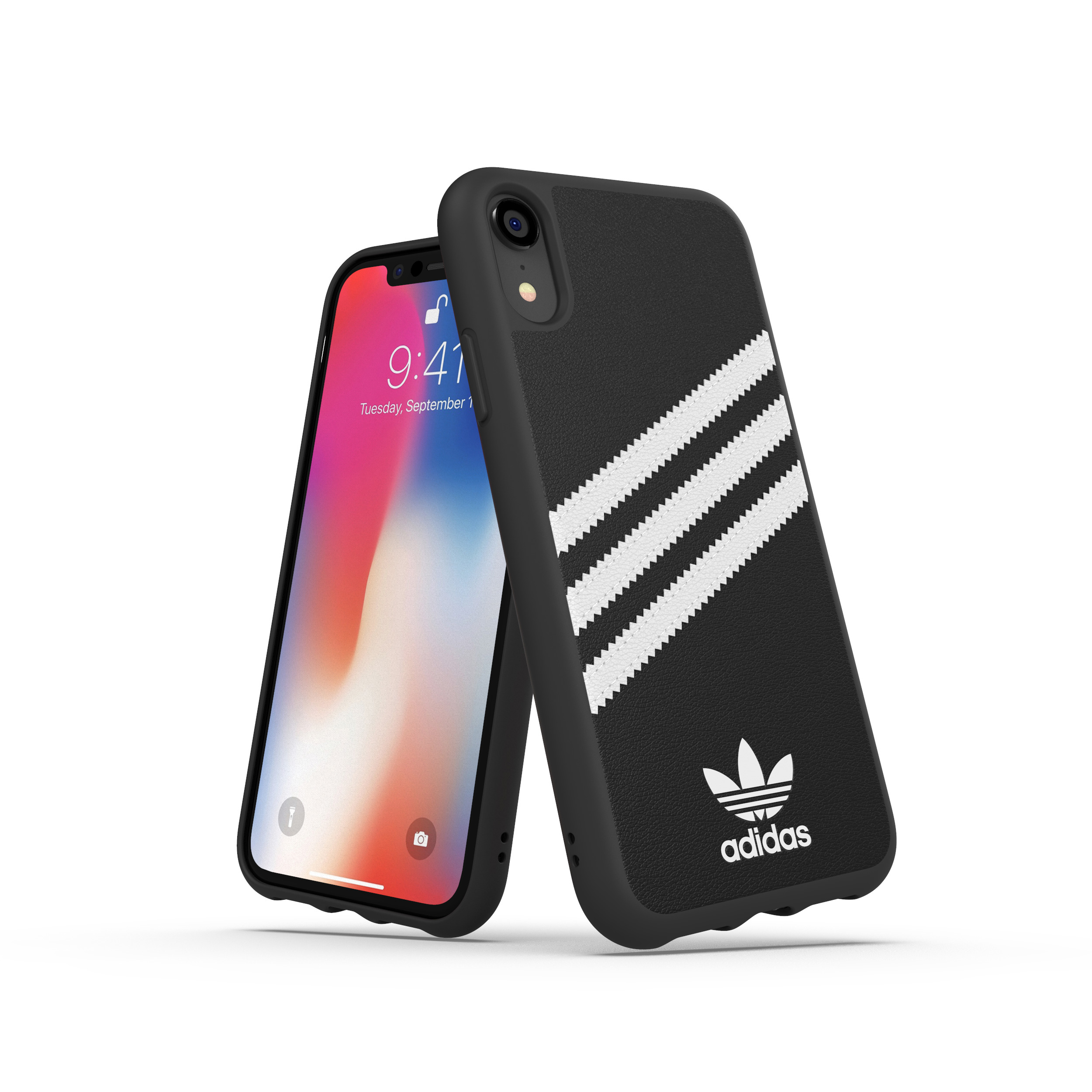 ADIDAS ORIGINALS Moulded, Backcover, Apple, iPhone XR, Schwarz