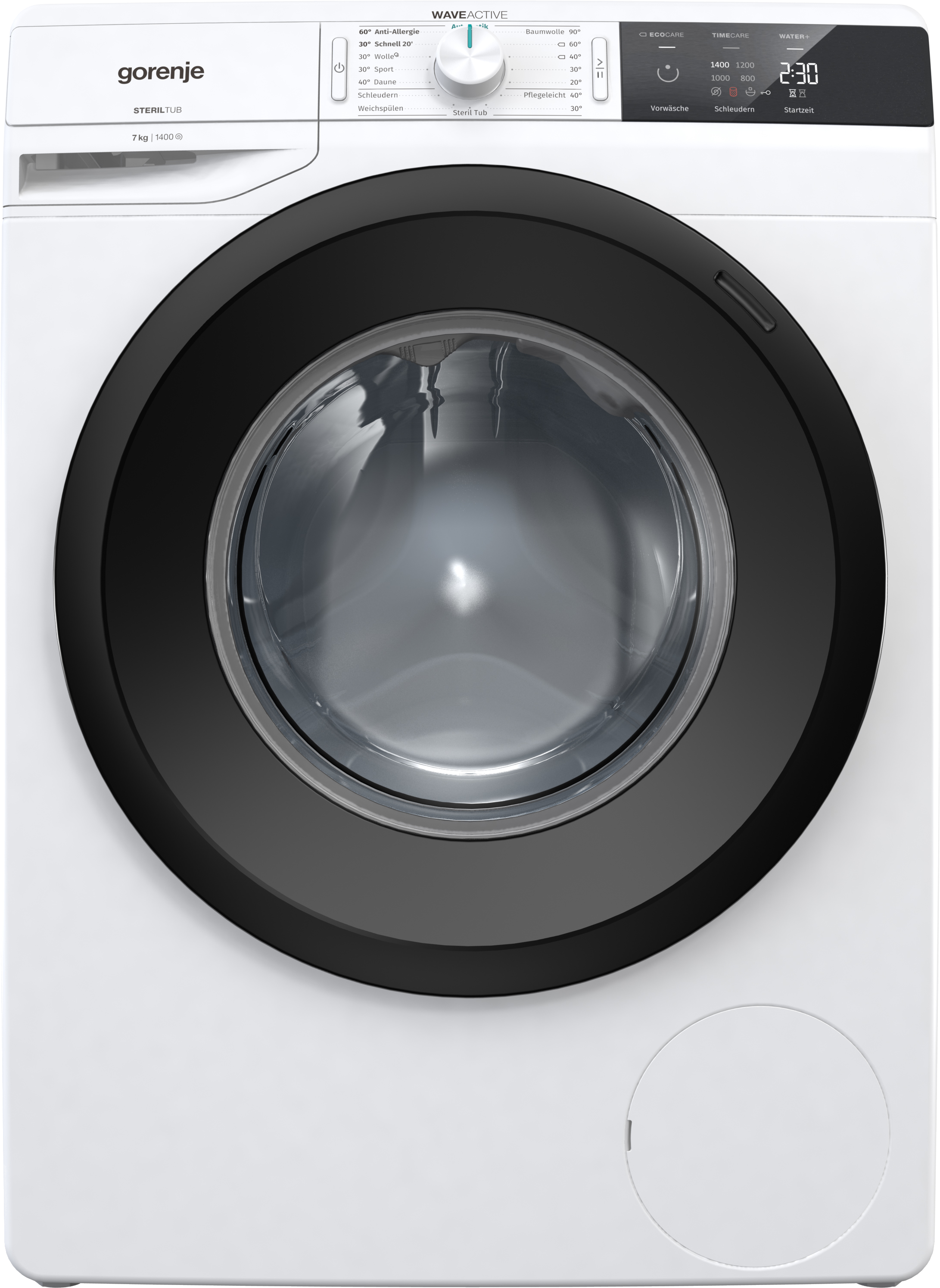 GORENJE W11E743P Waschmaschine Weiß Frontlader 7 kg 1400 U/Min. Waschmaschine (7 kg, 1400 U/Min., C, Frontlader)