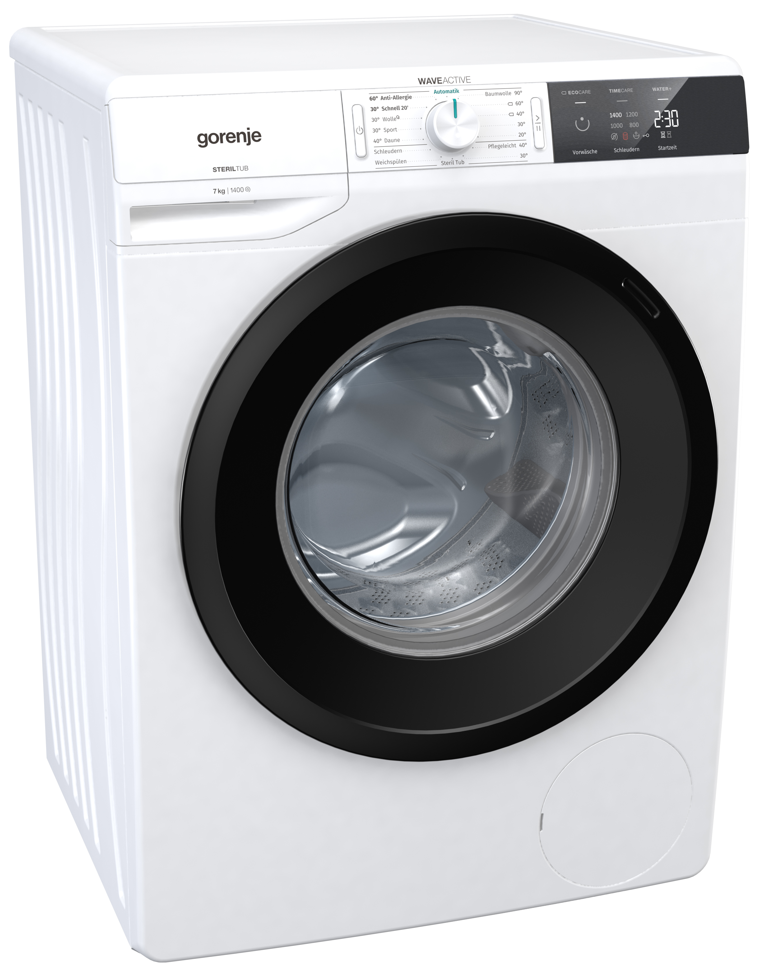 GORENJE W11E743P Waschmaschine Weiß Frontlader 7 kg 1400 U/Min. Waschmaschine (7 kg, 1400 U/Min., C, Frontlader)