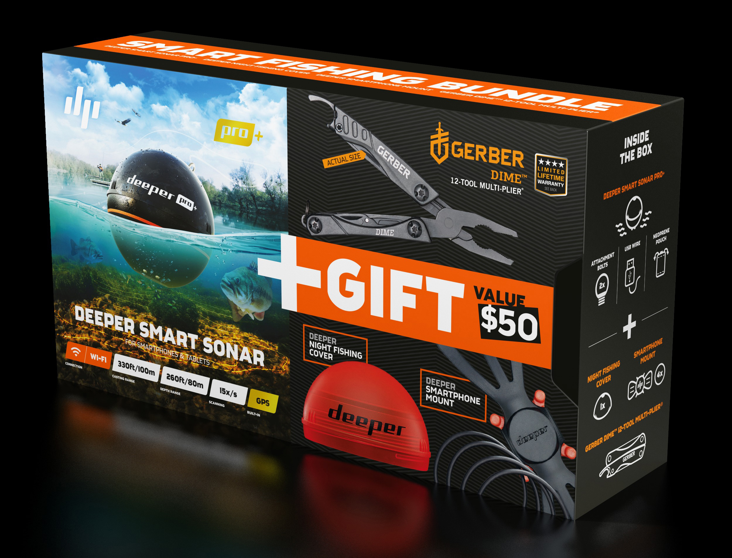 DEEPER Smart Sonar Pro+ Bundle  Angeln