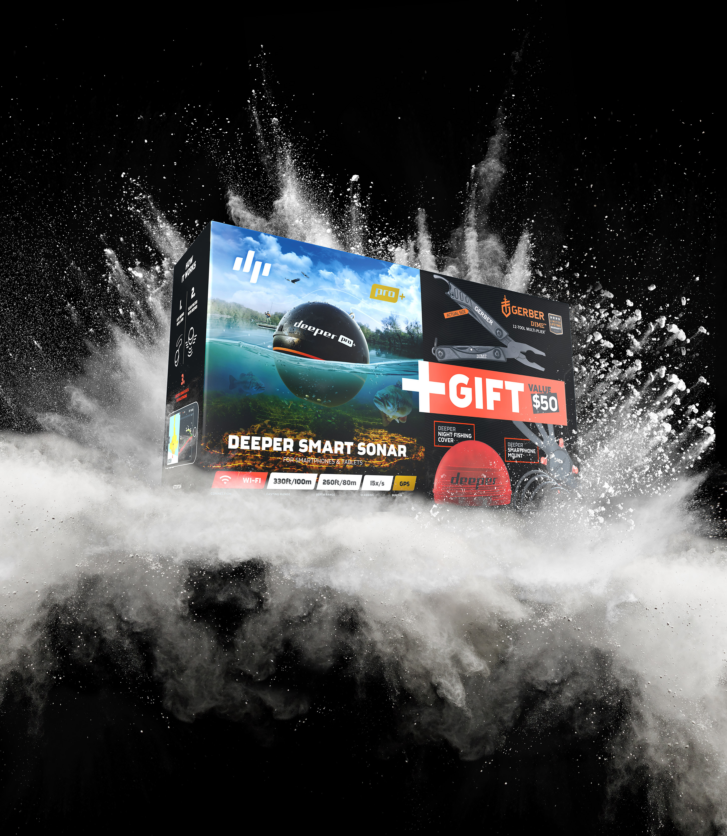 DEEPER Smart Sonar Pro+ Bundle  Angeln