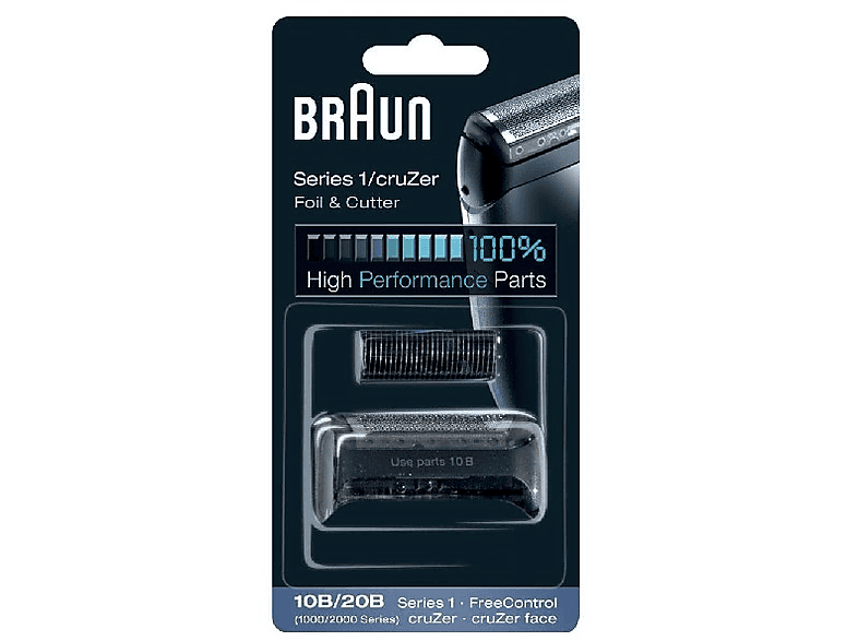 Recambio para afeitadora - Braun 10B/20B, Compatible con Series 1