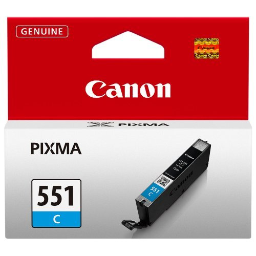 Cartucho de Tinta - CANON 6509 B0 01-CT CY CLI-551, Original, 7 ml, Cian