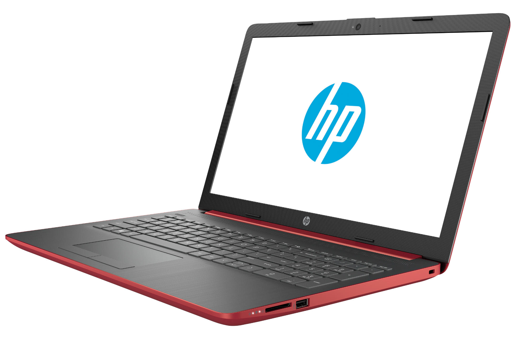 Portátil - HP 15-da0029ns, 15.6" HD, Intel® Core™ i3-7020U, 8GB RAM, 1TB, Intel® HD Graphics 620, W10, Rojo