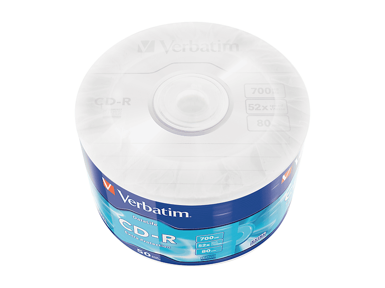 VERBATIM 700 MB 52x 80DK 50' li CD-R 43787 Fiyat & Özellik