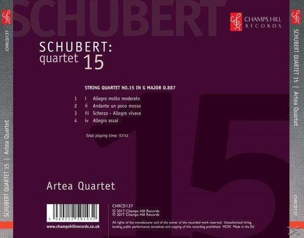 Artea Quartet - Streichquartett 15 D.887  - (CD)
