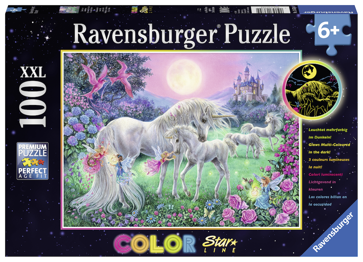 Puzzle Einhörner im Mehrfarbig RAVENSBURGER Mondschein
