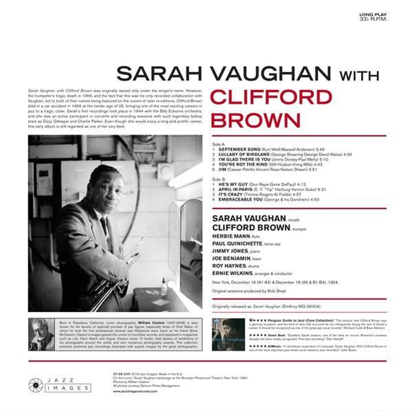 Sarah Vaughan - With Clifford Brown  - (Vinyl)