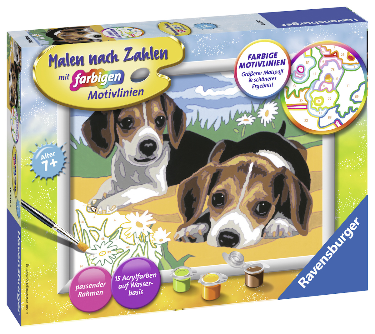 RAVENSBURGER Jack Russel Welpen Malen nach Zahlen