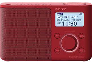 SONY XDR-S61DR - Digitalradio (DAB+, FM, Rot)