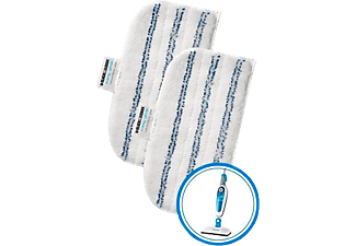 BLACK+DECKER FSMP20-XJ ERSATZ-MICROFASERPAD DAMPFBESEN - Wischbezug (Weiss/Blau)