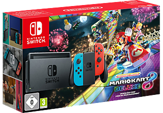 Switch Mario Kart 8 Deluxe Bundle - Console videogiochi - Rosso-neon/Blu-neon