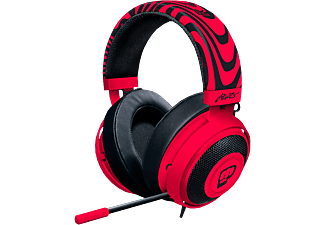 RAZER Kraken Pro V2 PewDiePie - Cuffie da gaming, Rosso/Nero